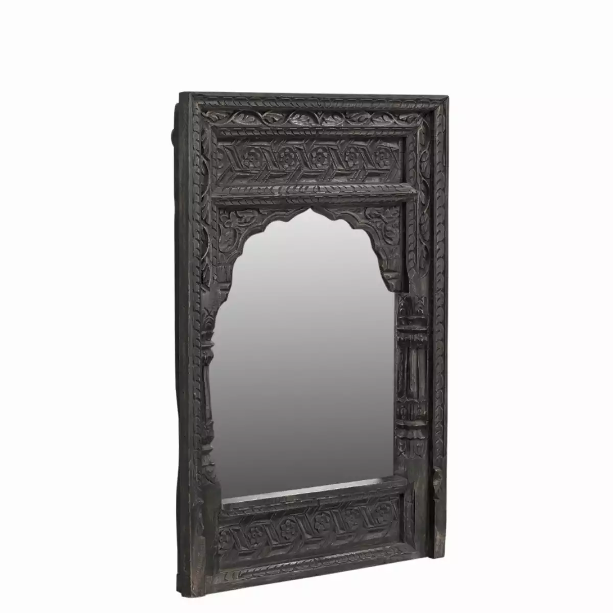 Miroir  sculpté noir